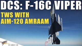 DCS F16C Viper – MultiTarget Engagement with AIM120 AMRAAM [upl. by Dodi549]