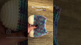 Crochet VS Counting 🧶 crochet jokes viral craft stitch trending howto tricks diy [upl. by Oiliduab]