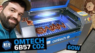 Je teste le graveur laser CO2 Omtech 60W 6B57 [upl. by Nwahsav850]