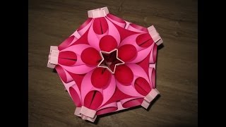 origami  modular  kusudama  bubbledrop Miyuki Kawamura  tutorial  dutchpapergirl [upl. by Eluj]