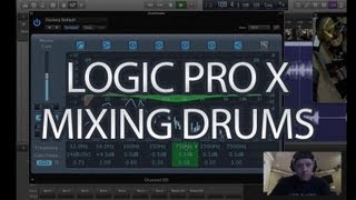 Logic Pro X  Mixing Acoustic Drums  Tutorial  Logic Pro 10 [upl. by Nyllij]