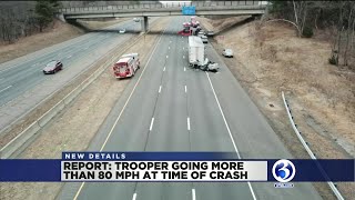 VIDEO Report Trooper was traveling more than 80 mph at time of deadly crash [upl. by Pilloff236]