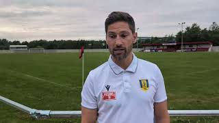 Ian Richards talks after the 20 win over Wombwell Town [upl. by Cychosz]