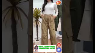 Kulot Cargo Wanita Katun Twill Kombet Street [upl. by Granese820]