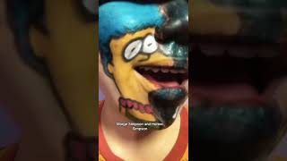 Marge and Homer Simpson facepainting simpsons margesimpson homersimpson fypシ ytshorts [upl. by Naves]