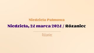 Różaniec  24 marca 2024  Niedziela Palmowa [upl. by Ardnait45]