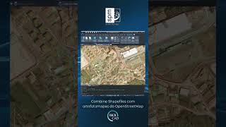 Shorts Combine Shapefiles com ortofotomapas do OpenStreetMap no Spatial Manager [upl. by Giesecke603]