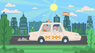 Taxi Funny Story in Ukrainian Animation and Explainer Video with Motion Graphics [upl. by Lemieux]