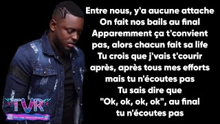 Keblack  Aucune attache ParolesLyrics [upl. by Anaujik]