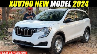 XUV700 Facelift 2024  New Base Model Review with On Road Price [upl. by Laniger496]