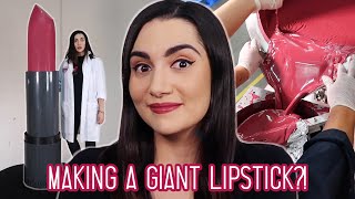 We Made The Worlds Largest Lipstick [upl. by Merrilee640]