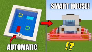 10 Redstone Builds to Make a SMART House Minecraft [upl. by Columbine]