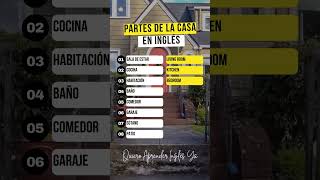 Partes de la casa en Ingles inglesparaprincipiantes fraseseningles [upl. by Sheng]