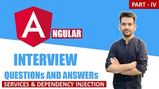 PART4  Angular Interview Questions amp Answers  SERVICES  DEPENDENCY INJECTION  INJECTABLE 2022 [upl. by Daughtry]