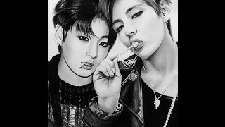 Vkook Taekook ♥ V amp Jungkook 정국 ♥ BTS ♥ Speed Drawing ♥ 방탄소년단 ♥ Kpop [upl. by Bohman]