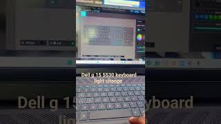 Dell g 15 5530 keyboard light change  keyboard light change gamming laptop [upl. by Howenstein]