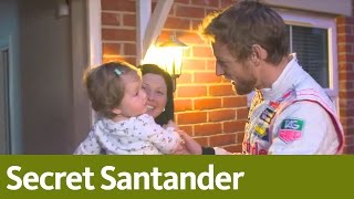 Jenson Button  Santanders Secret Santa [upl. by Sylado]