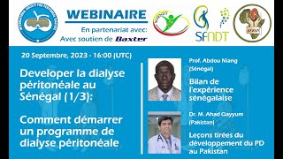 Développer la dialyse péritonéale au Sénégal I Comment démarrer un programme de DP [upl. by Kenna]