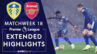 Leeds United v Arsenal  PREMIER LEAGUE HIGHLIGHTS  12182021  NBC Sports [upl. by Hildegarde946]