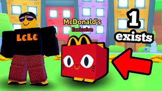 i FLEW to ASIA for McDonalds Pet Sim HAPPY MEAL EASY QR CODE Pet [upl. by Leorsiy]