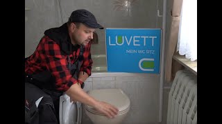 Luvett WC Sitz Montage und Demontage  Toilettensitz richtig montieren  demontieren [upl. by Enitsej211]