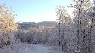 Winter Sunrise Ripton Vermont BRoll [upl. by Carlina97]