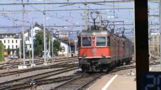 SBB Re 66 quot11612 Regensdorfquot amp quot11684 Uznachquot fahren vorbei [upl. by Koehler326]