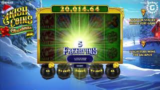 Irish Coins  Christmas by Revolver Gaming Slot Features  GamblerID [upl. by Krissie]