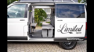 SpaceCamper Ausbau LimitedOpen 2022  Volkswagen T61 Camper Bus mit zwei Schiebetüren [upl. by Anola]