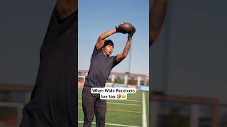 When Wide Receivers toe tap‼️🤣 footballshorts americanfootball nfl [upl. by Gney]