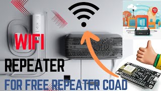 WiFi Repeater And Extender। ওয়াইফাই রিপিটার।ফোনদিয়ে Esp8266 প্রোগ্রাম করুন। Description এ কোড দেওয়া [upl. by Trainor398]