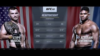 Stipe Miocic vs Alistair Overeem [upl. by Afirahs458]