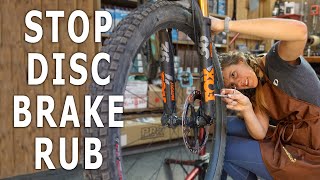 THREE DIFFERENT WAYS to center disc brakes and stop rotor rub  Syd Fixes Bikes [upl. by Eylrac]