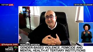 Genderbased violence femicide and mental health at tertiary institutions Prof Ramneek Ahluwalia [upl. by Sylirama]