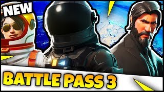 SEASON 3 NEW BATTLE PASS ALL TIERSITEMS  Fortnite [upl. by Malinin]