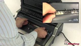 Fellowes Galaxy E Wire Binding Machine Demo Video [upl. by Attenweiler586]