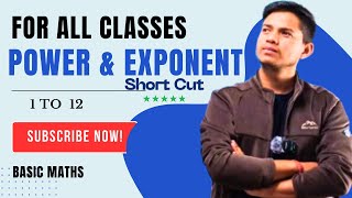 Power and exponent  Basic Maths for all Classes [upl. by Anitreb]