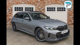 202323 ALPINA B3 TOURING 30 BITURBO ALL WHEEL DRIVE IN FROZEN GREY WITH BLACK VERNASCA LEATHER [upl. by Darooge]