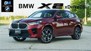 2024 BMW X2 xDrive28  Stylish Compact Luxury SUV in Vegas Red  Full Walkaround amp Interior Tour [upl. by Sirdna]