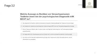 Psychologische Diagnostik  Sommersemester 2022  Fairnessmodelle [upl. by Mingche]