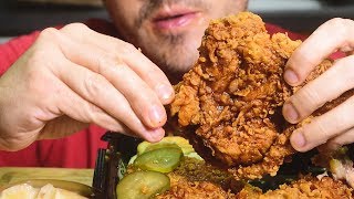 ASMR KFC Hot Honey Chicken Best Sounds  Nomnomsammieboy [upl. by Adiuqal979]