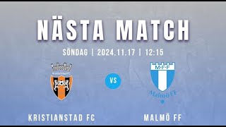 Kristianstad FC p2012  p2013 Malmö FF [upl. by Htiaf651]