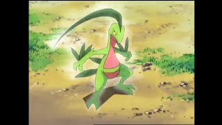 Ashs grovyle evolve into sceptile  Pokemon Battle frontier [upl. by Eadas]