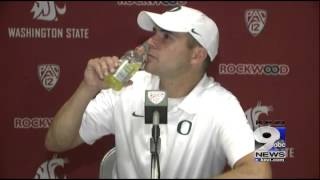 Mark Helfrich after Oregon beats Washington State [upl. by Lewellen]