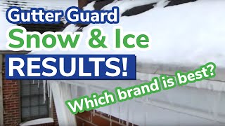 Gutter Guard Snow and Ice Test Results Day 3 [upl. by Villada]