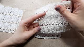 lace CrochetСвитшот Узор 1 [upl. by Nojad]