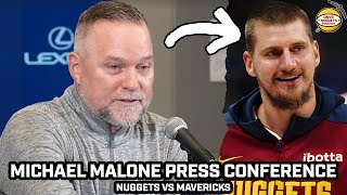 Michael Malone Jokes About Jokic amp the MVP Race after He DOMINATED Mavs [upl. by Sabina]