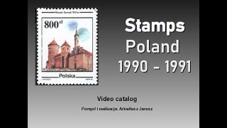 Stamps Poland 1990  1991 [upl. by Sessilu]