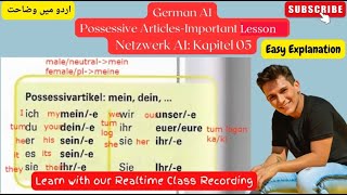 German A1 Exercises on possessive articles I Netzwerk Kapitel 05 [upl. by Rourke]