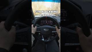 Cadillac CT4V Blackwing 060 MPH Acceleration [upl. by Koorb]